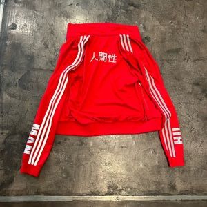 ADIDAS X PHARRELL WILLIAMS SQUID GAMES MEN HU RACE TRACK JACKET, XS